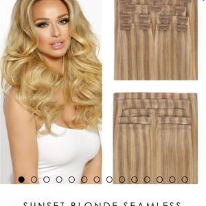 Sunset Blonde Seamless Hair Extensions
